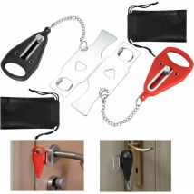 Serrure de porte portable, butée de porte supérieure, serrure antivol, vieux rouge + vieux noir