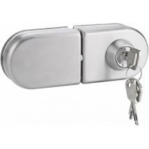 Serrure de Porte Sécurité anti-vol de porte en verre Verrou d'acier inoxydable de 1012mm avec des clés Ouvrez/fermez l'utilisation de salle de bains