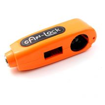 Serrure de sécurité pour moto - Levier de frein avec clé - Serrure de guidon de sécurité antivol pour moto(orange)