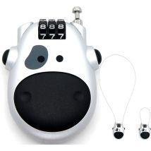 Vache Réinitialisable Combinaison De Verrouillage, 3 Chiffres Verrou De Cble Pour Valise, Dossiers Suspendus, Valise, Valise Baggage Verrouille, À 
