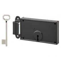Serrure en applique horizontale à clé, pêne dormant, gauche, 140 x 80 mm, 1 cléSERRUPRIX