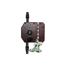 Iseo City - Serrure en applique Perfecta main droite sans tringle coloris marron