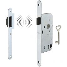 Thirard - Serrure encastrable magnétique à clé pour porte de chambre, axe 40mm, bouts ronds