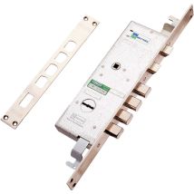 Mottura - Serrure à Encastrer Triple Électrique Pour Portes Blindées Art.72.14Ele e 47 - Boîte 234 x 78 Mm