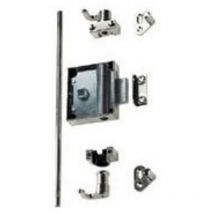 Serrure espagnolette - Axe : 35 mm - Sens : Réversible - Décor : Nickelé Junie