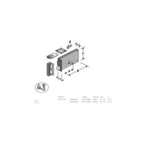 Serrure Horizontale Bonaiti Art 187 En Acier Bronza Entra E Droite 70 Mm