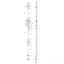 Assa Abloy - Serrure à larder 3 pts têtière en u de 22 x 6 mm axe 24 mm coffre de 39 mm 6370 - stremler