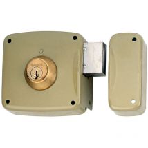 CERRADURA SOBREPONER CON CILINDRO 5124A ENTRADA 80mm. MANO DERECHA 95124AHE08D LINCE