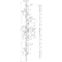 Effeff - Serrure Médiator 3 points axe 40 mm entraxe 92 mm carré de 8/9 mm - eff eff