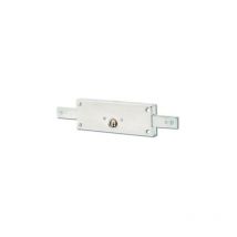 Vachette - Serrure à cylindre rond - Ø25mm pour porte de garage et rideau métallique Argent 300 mm 59 mm