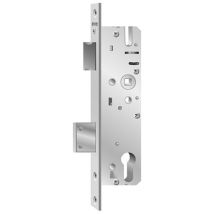 Serrure multipoint en applique PZ E92 VK8 D35 – Acier inoxydable satiné – 24 x 245 mm – Côté d'ouverture, Sens de pose, Nombre de points de verrou