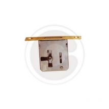 Serrure pour meuble a mortaise entrA e gauche gauche fer 50 mm laiton