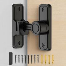 Start - Serrure pour porte de grange coulissante, verrou à 90 degrés pour porte de grange, loquet pour grange, jardin, salle de bain, extérieur,