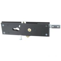 Serrure pour porte sectionnelle pêne 200mm noir Tirard es192303