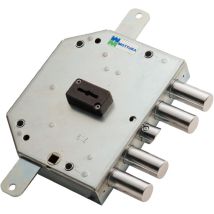 Mottura - Serrure À Appliquer Triple Pour Portes Blindées Gauche Et 60 - Mm 132 X 165