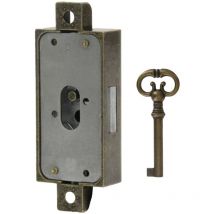 Lehmann - Serrure zamac laitonnée avec clé bronze - Sens : Droite