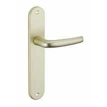 Serrurerie De Picardie - Ensemble de poignées pour porte intérieure Maia sans trou, entr'axes 195mm, couleur F2