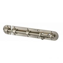 Targette pour meuble, 200mm, nickel satin, pêne rond