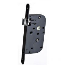 Serrure Monopoint Encastrée noire nf 1 point Bec de cane