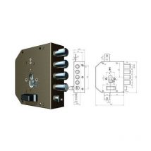 CR - Serrures à appliquer 2050G-01Mc avec loquet droit Mm. 60