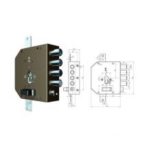 CR - Serrures à appliquer 2250G-51Mc avec loquet gauche Mm. 60