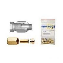 Serto - so 40231-1/4 +1/2 SAE/0.80 - Copper Fridge crimp fittings - Bag of 2
