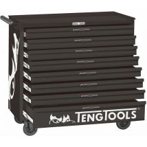 Tengtools - Servante d'atelier noire 8 tiroirs large Teng Tools TCW208NBK1