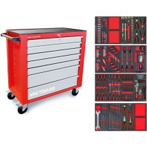 Mw Tools - Servante d'atelier complète starter 212 outils MWE211G2