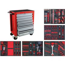 Mw Tools - Servante d'atelier complète starter 212 outils MWE211G