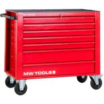 Mw Tools - Servante d'atelier 7 tiroirs rouge extra large 1055 mm avec verrouillage intégré dans la poignée grandes roues ø160 mm GW307RX