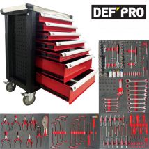 Servante d'atelier DEFPRO - 7 Tiroirs - Avec outils