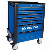 Servante d'atelier vide BUMPER+ Bleue - 7 tiroirs - 735 x 485 x 1 035 mm