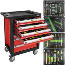 53686 servante d'outils 7 tiroirs - rouge - JBM