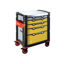 Sam Outillage - Servante grand volume 5 tiroirs à plateau inox - 415H