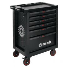 Mob Outillage - Servante Mondelin 9514133601 Proliner noire 6 tiroirs garnie 133pcs
