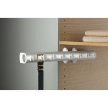 Self System Gürtelhalter Modell m Aluminium/Kunststoff weiß - Servetto