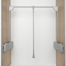 Kleiderlift Super Pro 1100mm Kunststoff/Stahl grau - Servetto