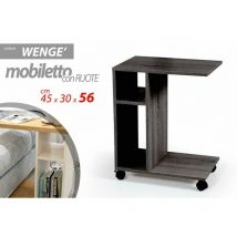 Bakaji - Servetto sofá cama revistero gris bandeja para comida cm 45 x 30 x 56 h