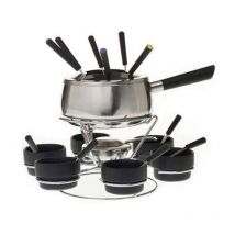 Service à Fondue Métal "Tournant" 38cm Noir