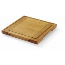 Servierbrett aus Eichenholz, 270x270x(H)20mm - Hendi