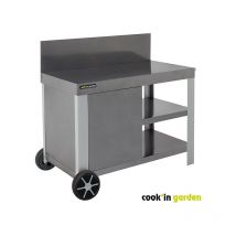 Outdoor Beistelltisch - nova 110 - Grau-Cook in Garden
