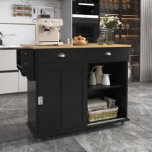 Esszimmer-Sideboard/Sideboard, 112x40(70)x94 cm, mit Stauraumtüren, für Küchen geeignet, schwarz
