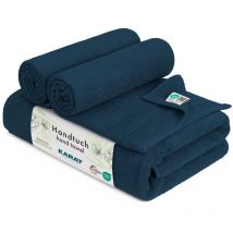 Serviette Bay Doux, absorbant et polyvalent Bleu 70 x 140 cm