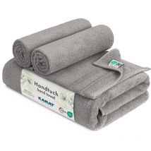 Serviette Bay Doux, absorbant et polyvalent Gris 50 x 100 cm