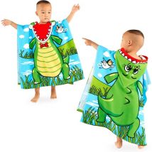 Serviette de bain pour bébé Serviette de plage, Serviette de plage à capuche pour enfants plus épaisse pour garçons filles – Serviette de bain à