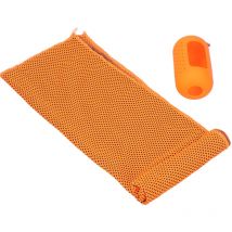 Serviette de bain,Serviette de refroidissement Portable en Polyester à séchage rapide, avec étui en Silicone, pour Fitness, randonnée, Camping Rapanda