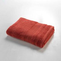 Serviette de Douche éponge – Drap de Douche 100% Coton 500g/m² – Serviette de Bain 70x130cm - Terracotta.