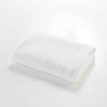 Serviette de Douche éponge – Drap de Douche 100% Coton 500g/m² – Serviette de Bain 70x130cm - Blanc.