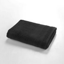 Serviette de Douche éponge – Drap de Douche 100% Coton 500g/m² – Serviette de Bain 70x130cm - Noir.
