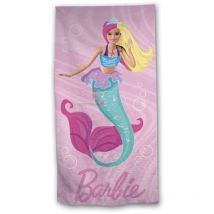 Serviette de plage - Barbie Sirène - Rose